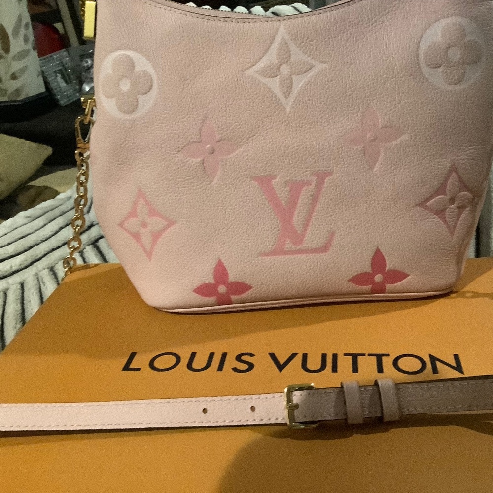 Lv purse by the pool